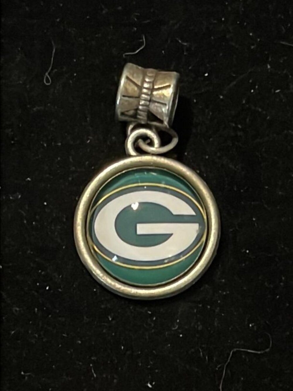 Round Green Bay Packers Pendant
